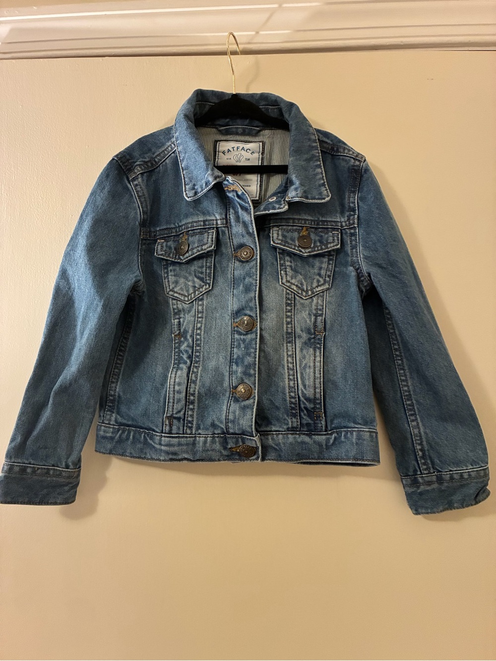 Fat Face Kids Blue Denim Jean Jacket